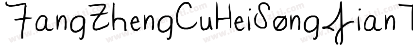 FangZhengCuHeiSongJianTi 1字体转换